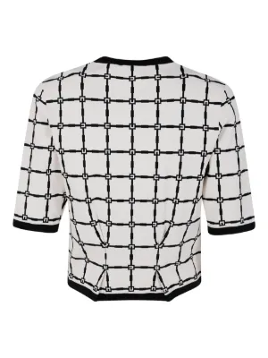 299 ELISABETTA FRANCHI  カーディガン 40 Elisabetta Franchi Vネック カーディガン | ブラック | FARFETCH JP