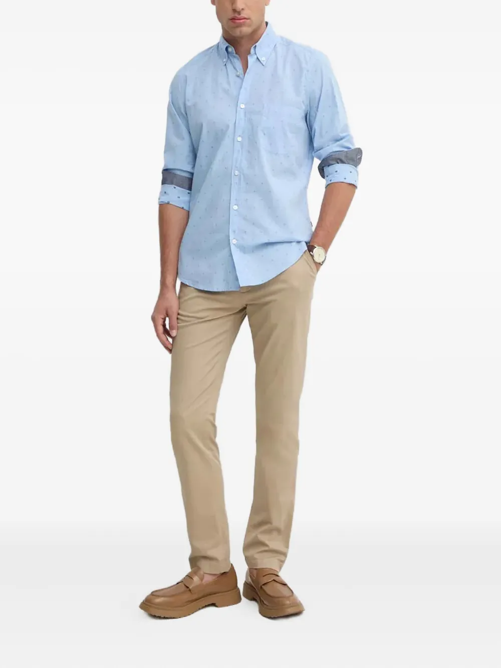 BOSS Overhemd met patroon - Blauw