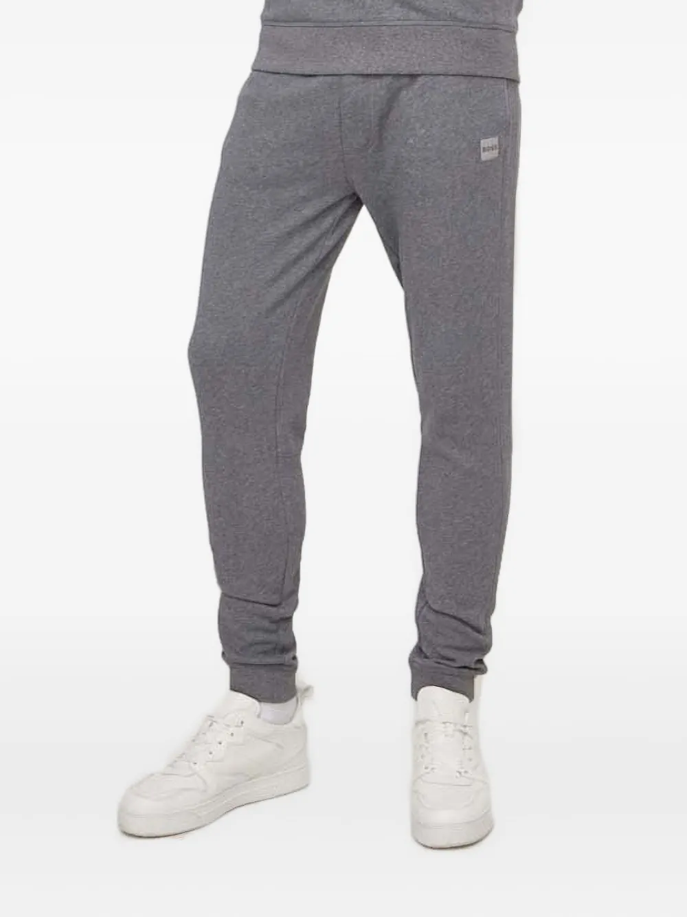 BOSS logo-appliqué track pants | Grey | Image 1