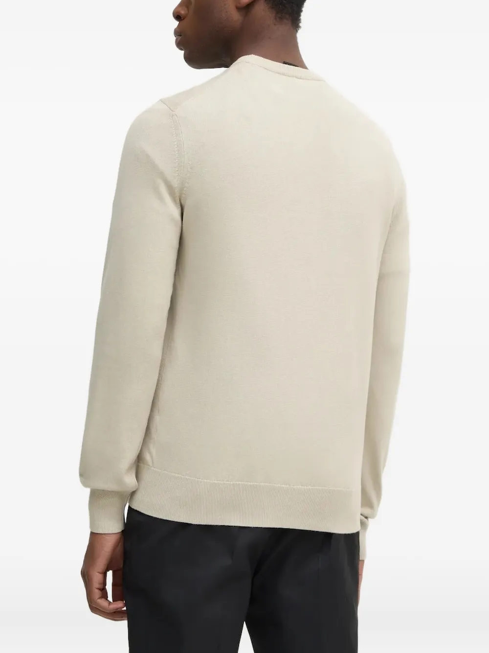 BOSS logo-patch crew-neck sweater | Knitted Sweaters | Image 2