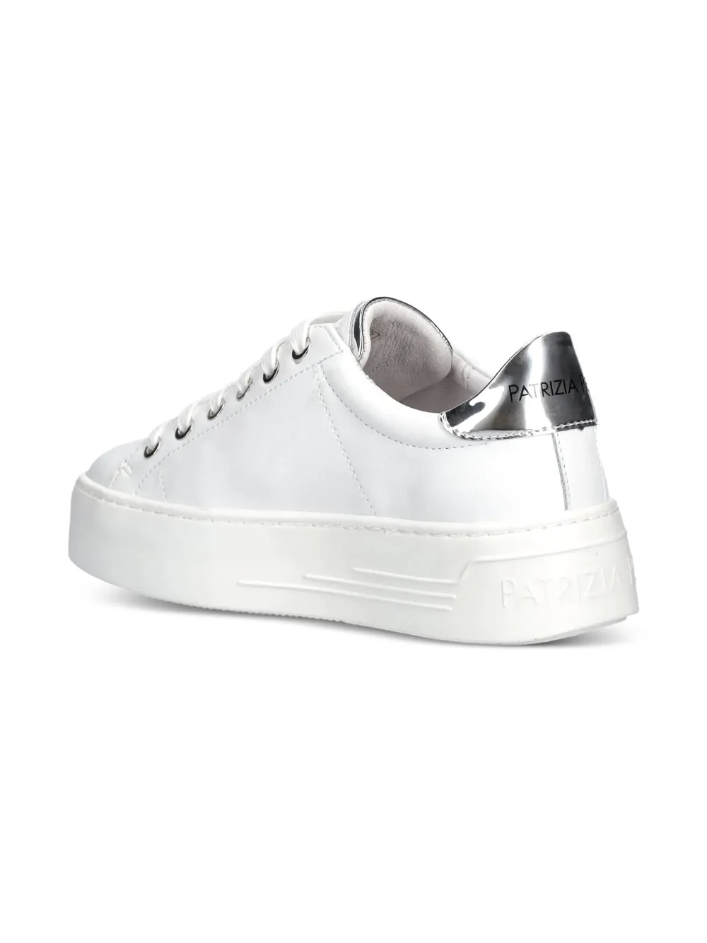 Patrizia Pepe girl chain-embellished sneakers White