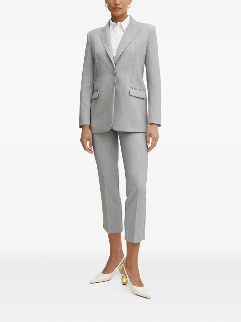 Patrizia Pepe Blouse met ring detail - Wit