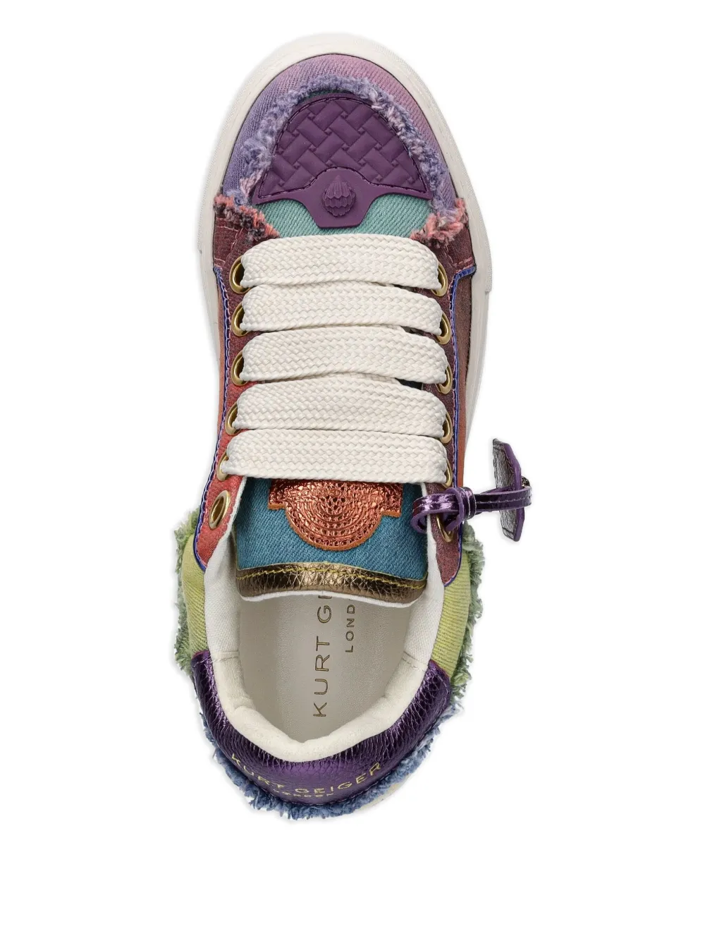 Kurt Geiger London Southbank tag trainers Purple