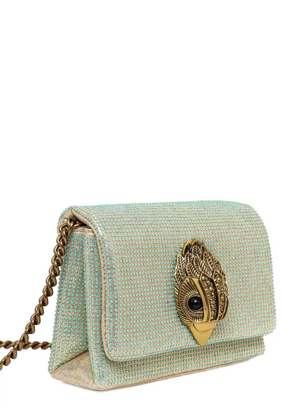 Kurt Geiger London mini Crystal Kensington crossbody bag - Groen