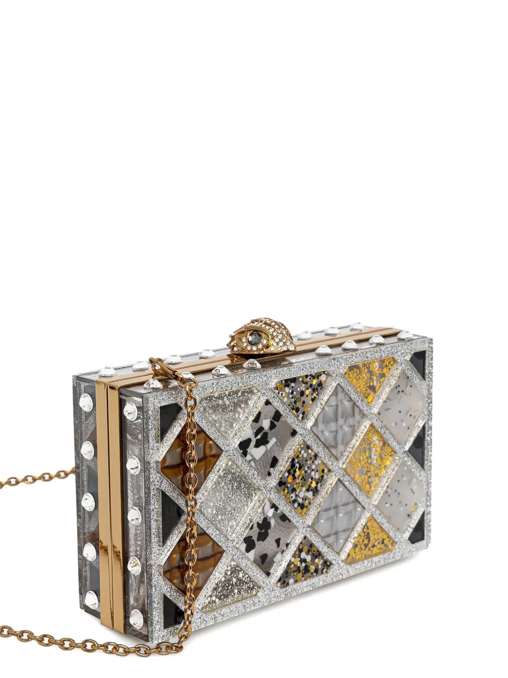 Kurt Geiger London Clutch verfraaid met kristallen - Zilver