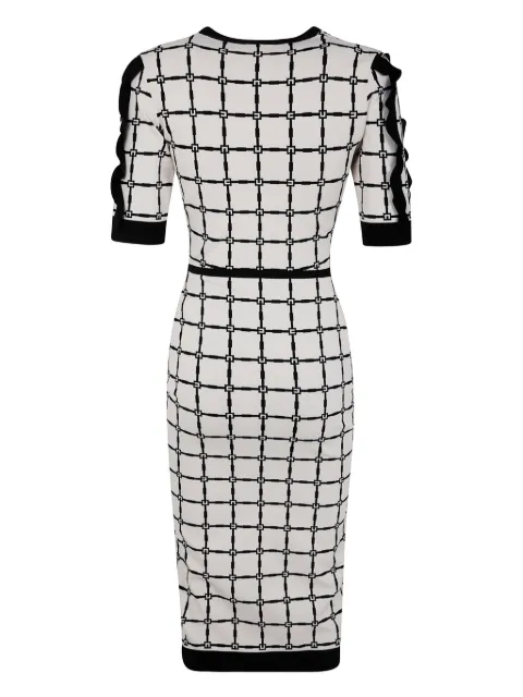 Elisabetta Franchi logo-jacquard midi dress AM58B51E2 - 1