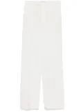 Blumarine logo-lettering trousers - White