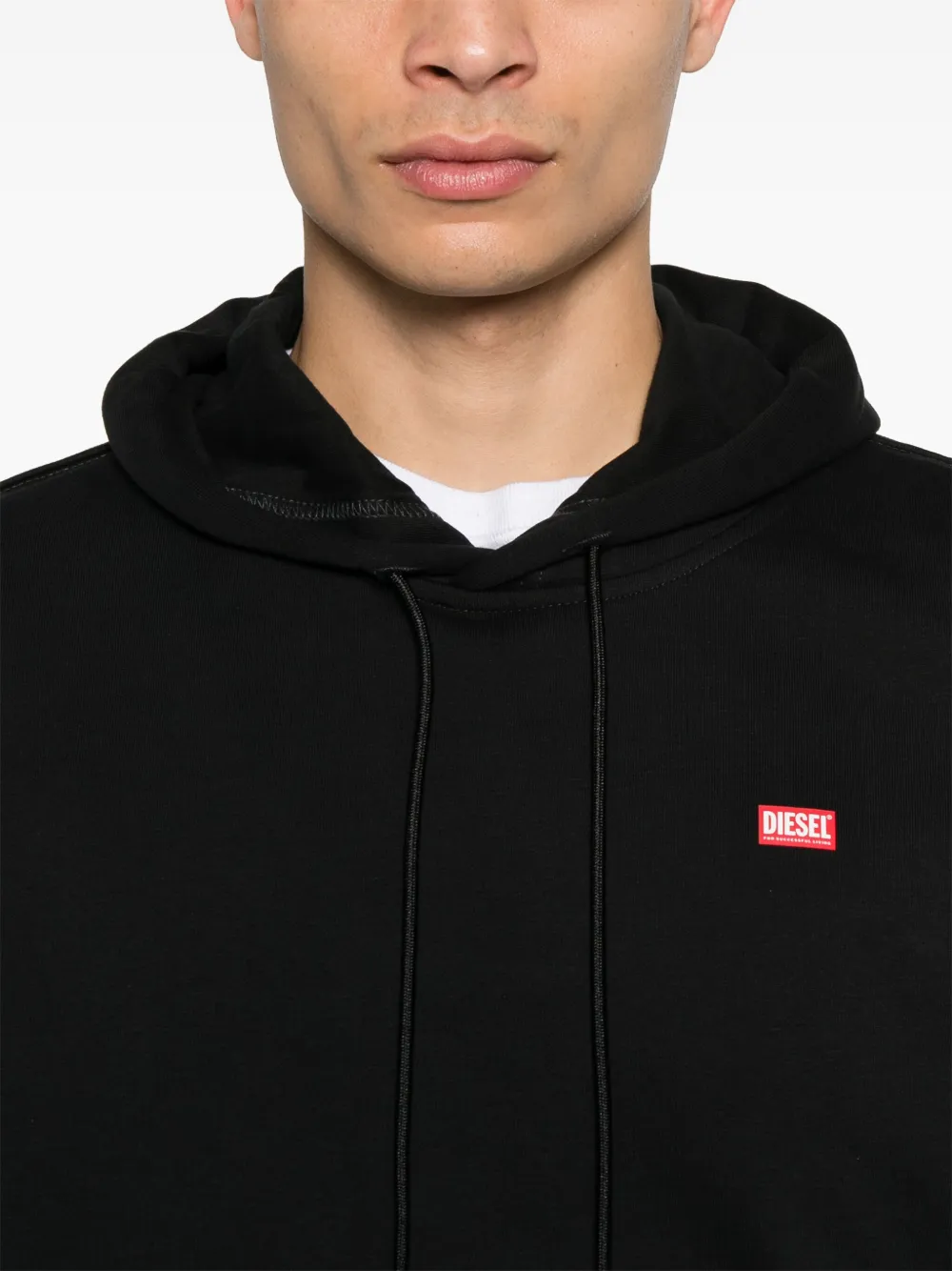 Diesel Long-sleeved Sweater In Black