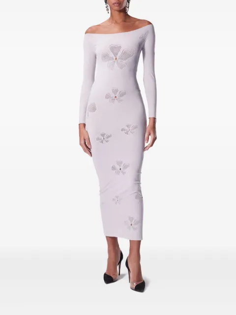 Maccapani monogram-pattern midi dress 25EM2M0H40065018 - 1