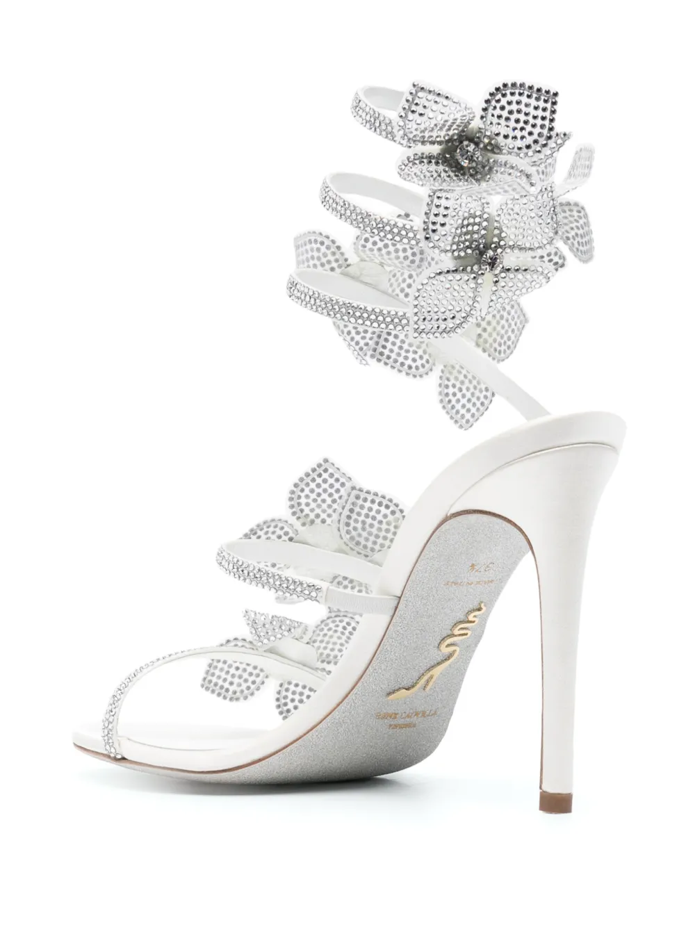 René Caovilla 105mm Floriane sandals - Wit