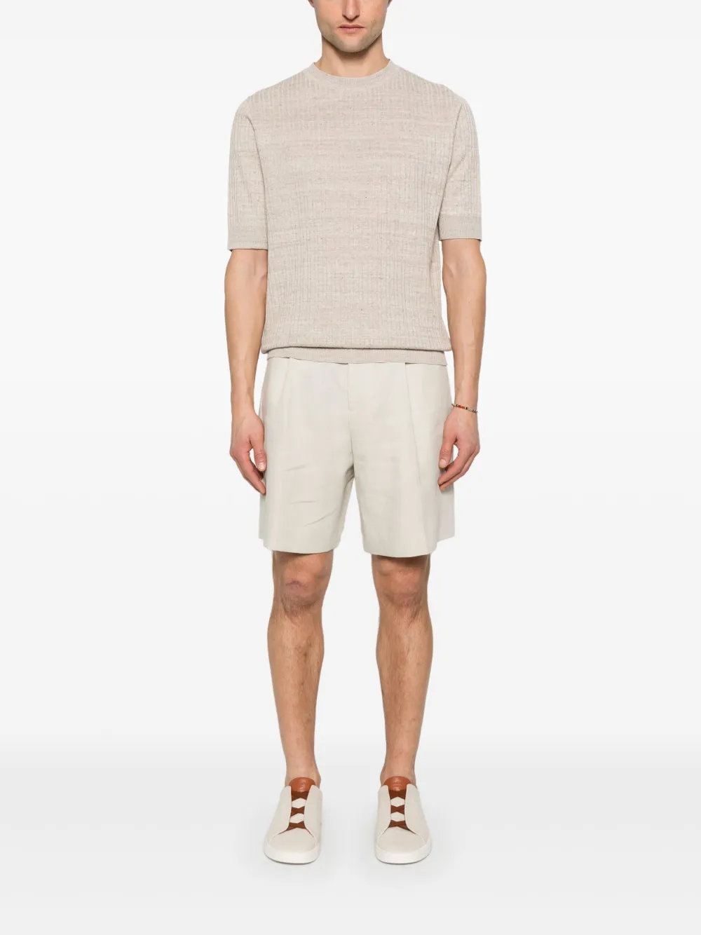 Lardini knitted T-shirt - Beige