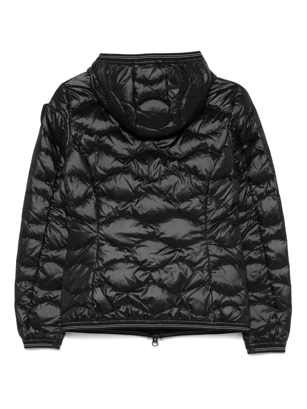 Blauer logo-patch puffer jacket - Zwart