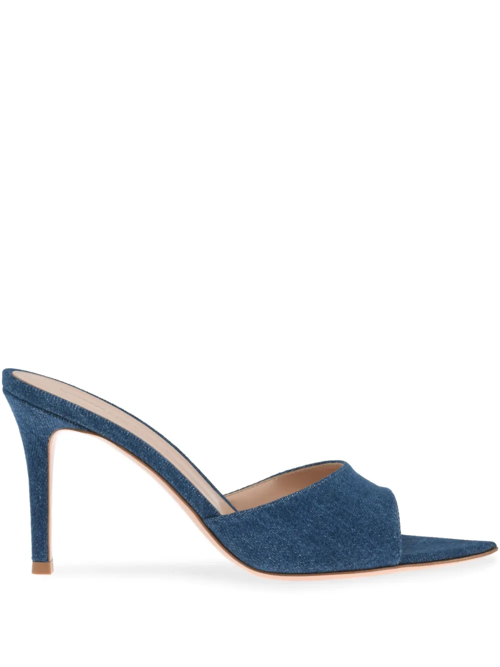 Gianvito Rossi Elle 85 mm muiltjes Blauw