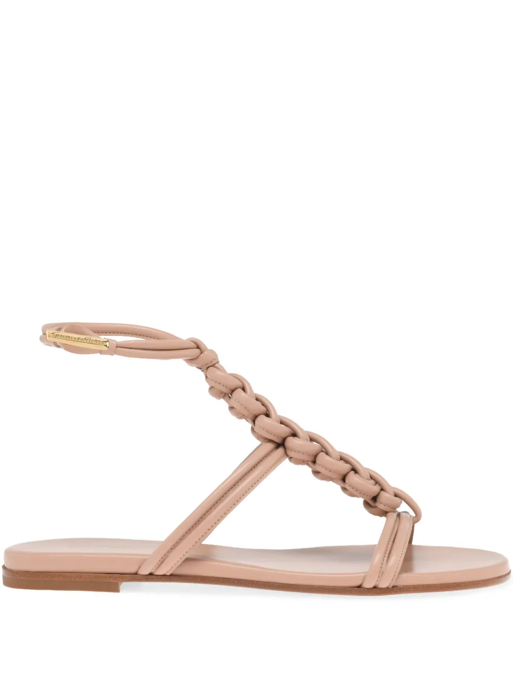 Gianvito Rossi Capua leren sandalen Beige