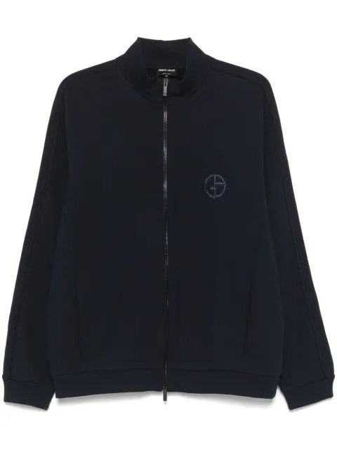 Giorgio Armani chamarra deportiva con logo bordado