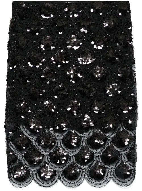 Jupe crayon brodée de sequins - ROTATE BIRGER CHRISTENSEN - Modalova
