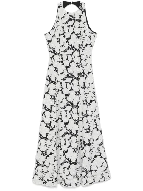 ROTATE BIRGER CHRISTENSEN vestido midi con bordado inglés