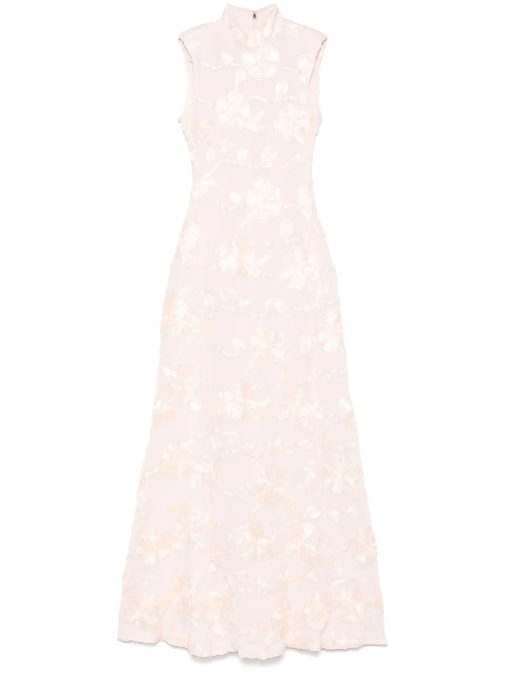 ROTATE BIRGER CHRISTENSEN Maxi-jurk met bloemenmesh Roze