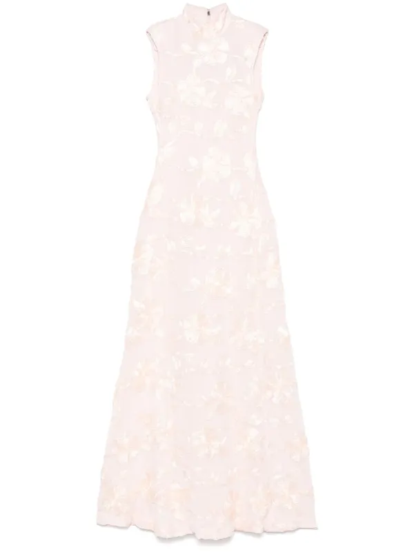 ROTATE ロテート ワンピース Embroidered mesh maxi 1040377 Rotate Floral embroidered mesh maxi dress ROTATE Birger