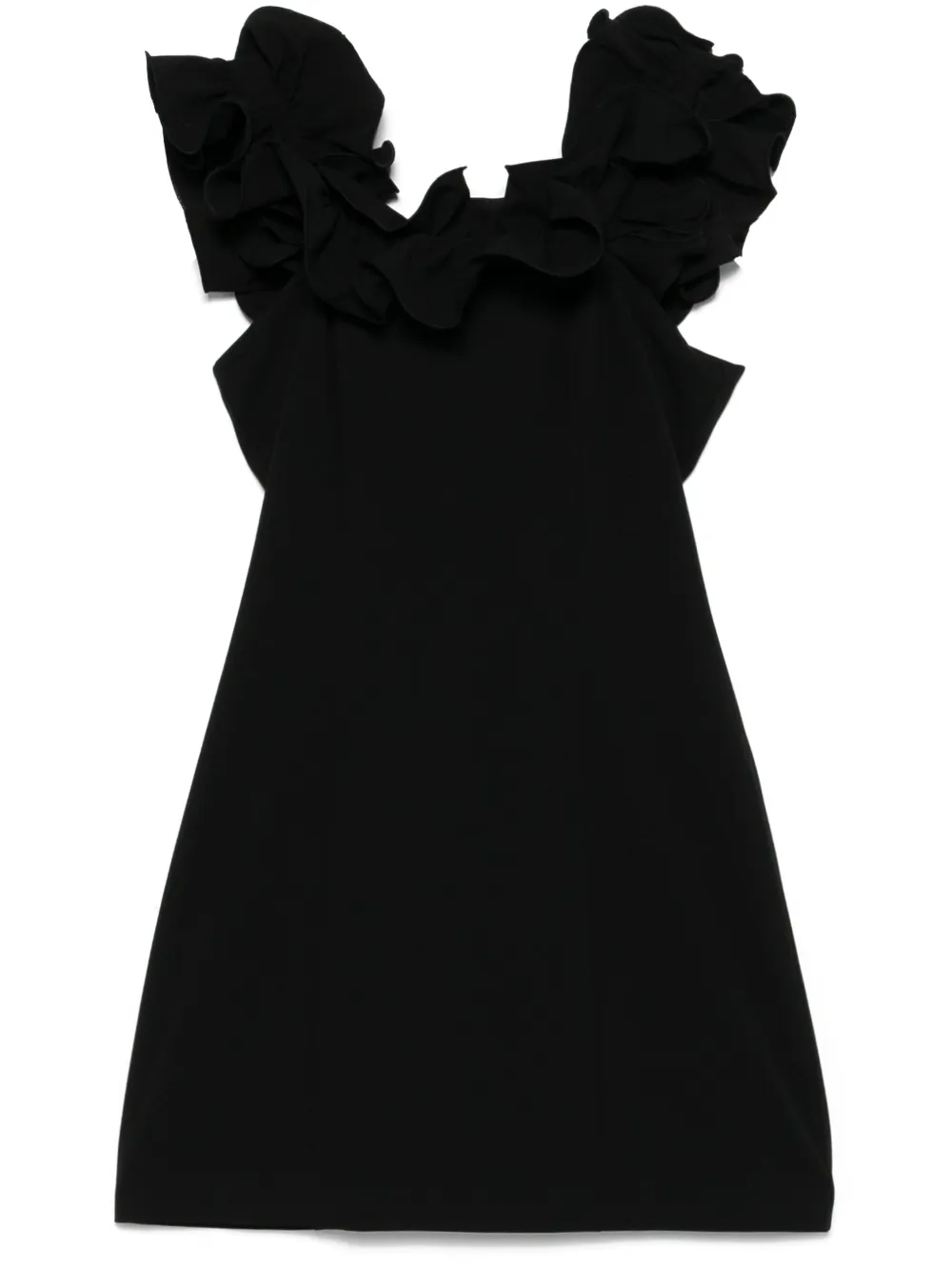 ROTATE BIRGER CHRISTENSEN RUFFLE-DETAIL MINI DRESS