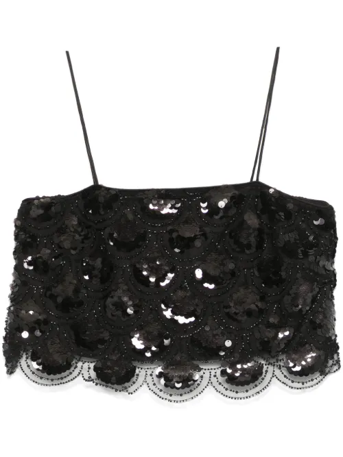 Haut crop à sequins - ROTATE BIRGER CHRISTENSEN - Modalova