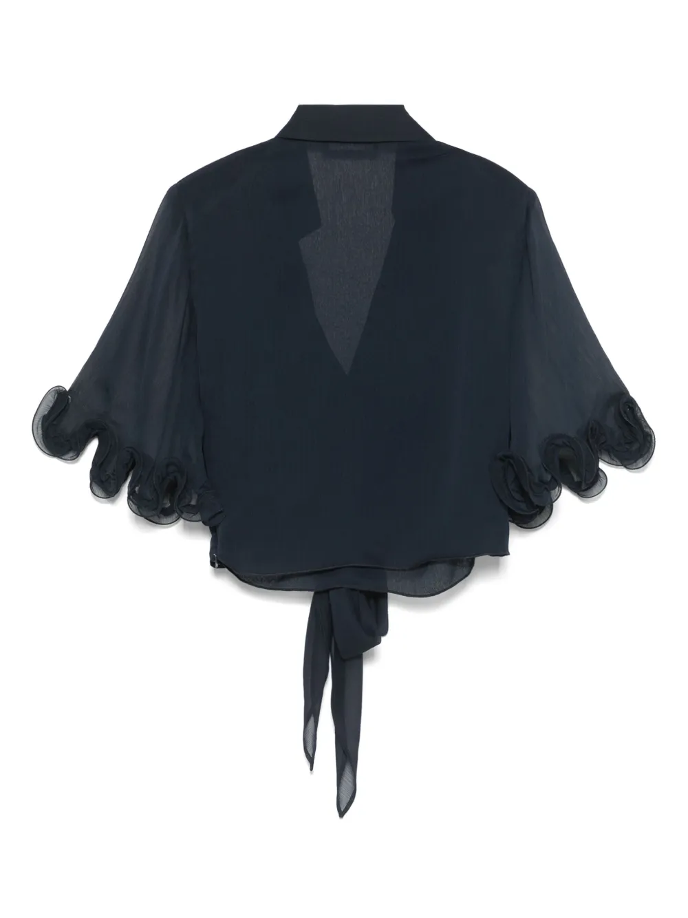 ROTATE BIRGER CHRISTENSEN Chiffon gestrikte top - Blauw