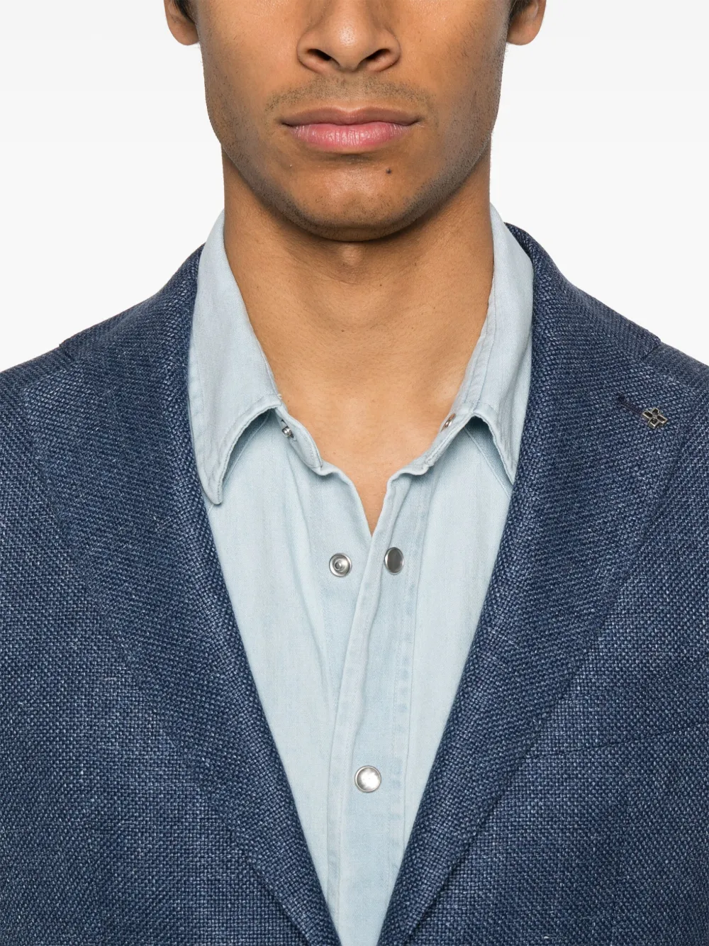 Tagliatore Blazer met enkele rij knopen Blauw