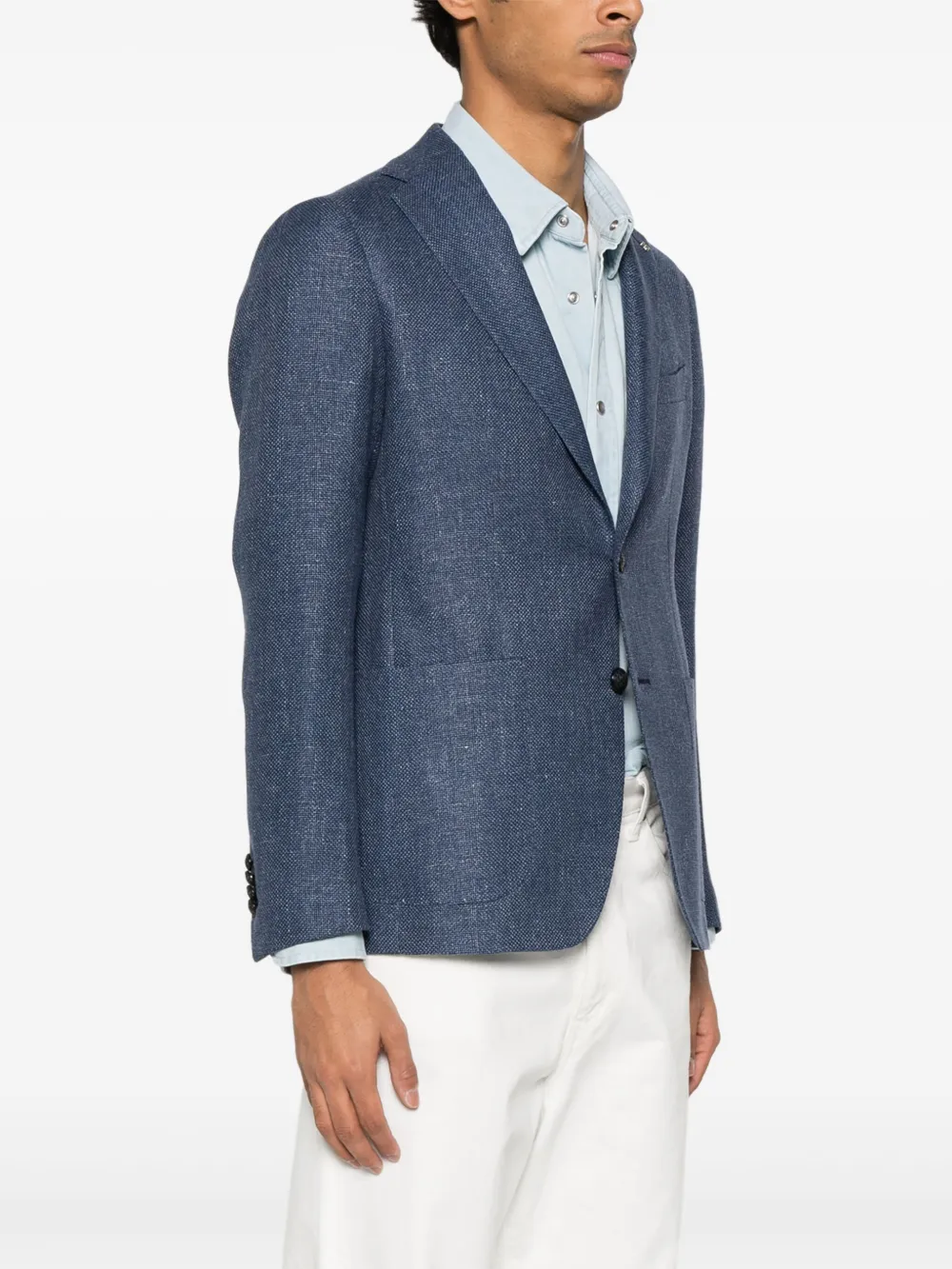Tagliatore Blazer met enkele rij knopen Blauw
