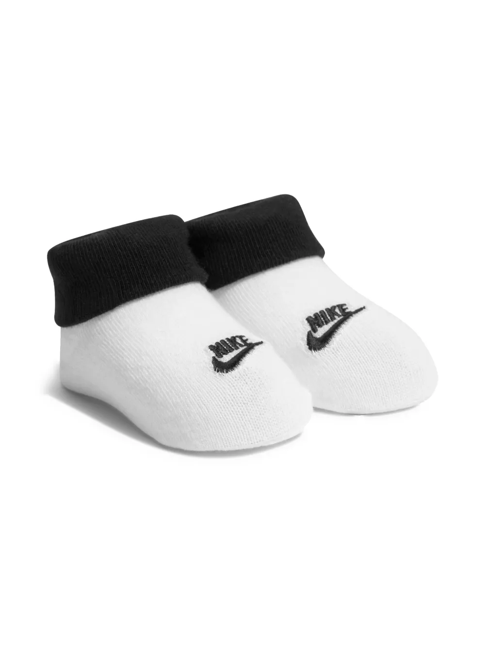 Nike Kids Futura romper muts en slofjes met logo Wit