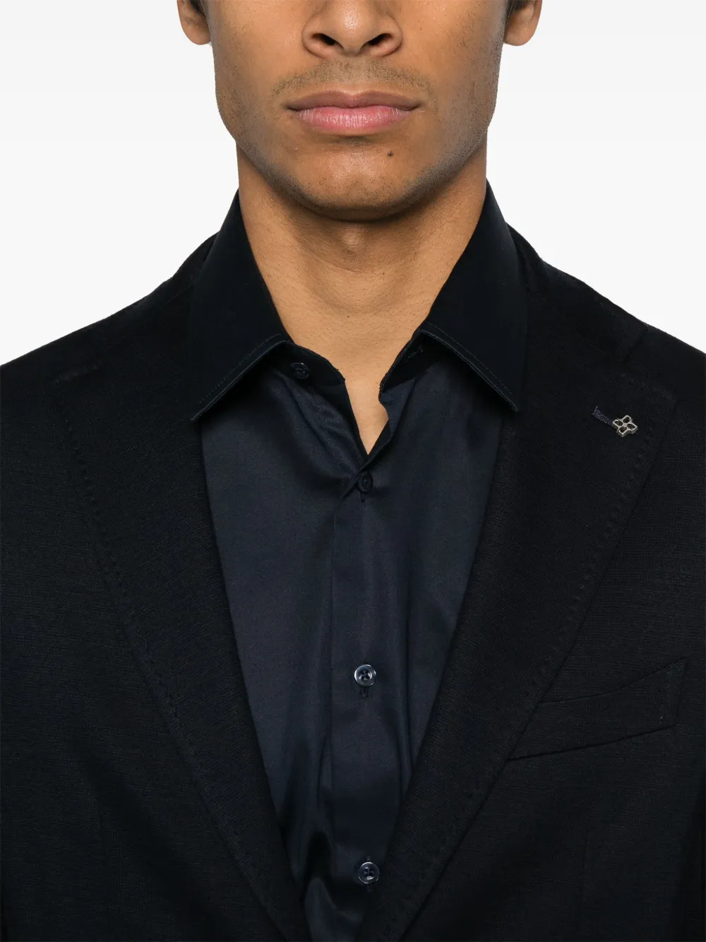 Tagliatore Gebreide blazer Blauw