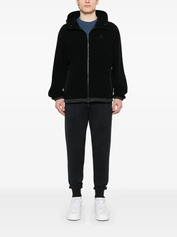 【MONCLER】REVERSIBLE FLEECE ZIP-UP HOODIE フーディ Moncler Reversible Fleece Hoodie | Black | FARFETCH