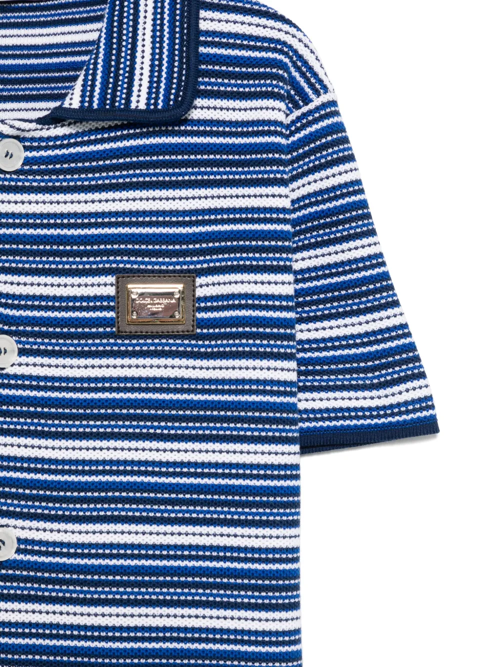 Dolce & Gabbana Kids Gebreid shirt Blauw