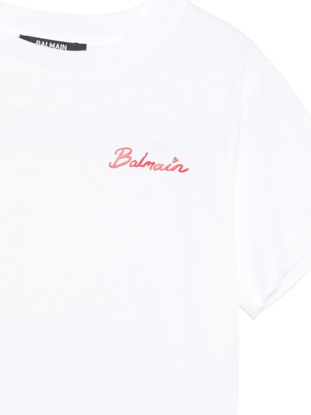 Balmain Kids T-shirt met logoprint Wit