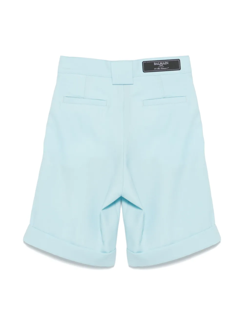 Balmain Kids Geplooide shorts - Blauw