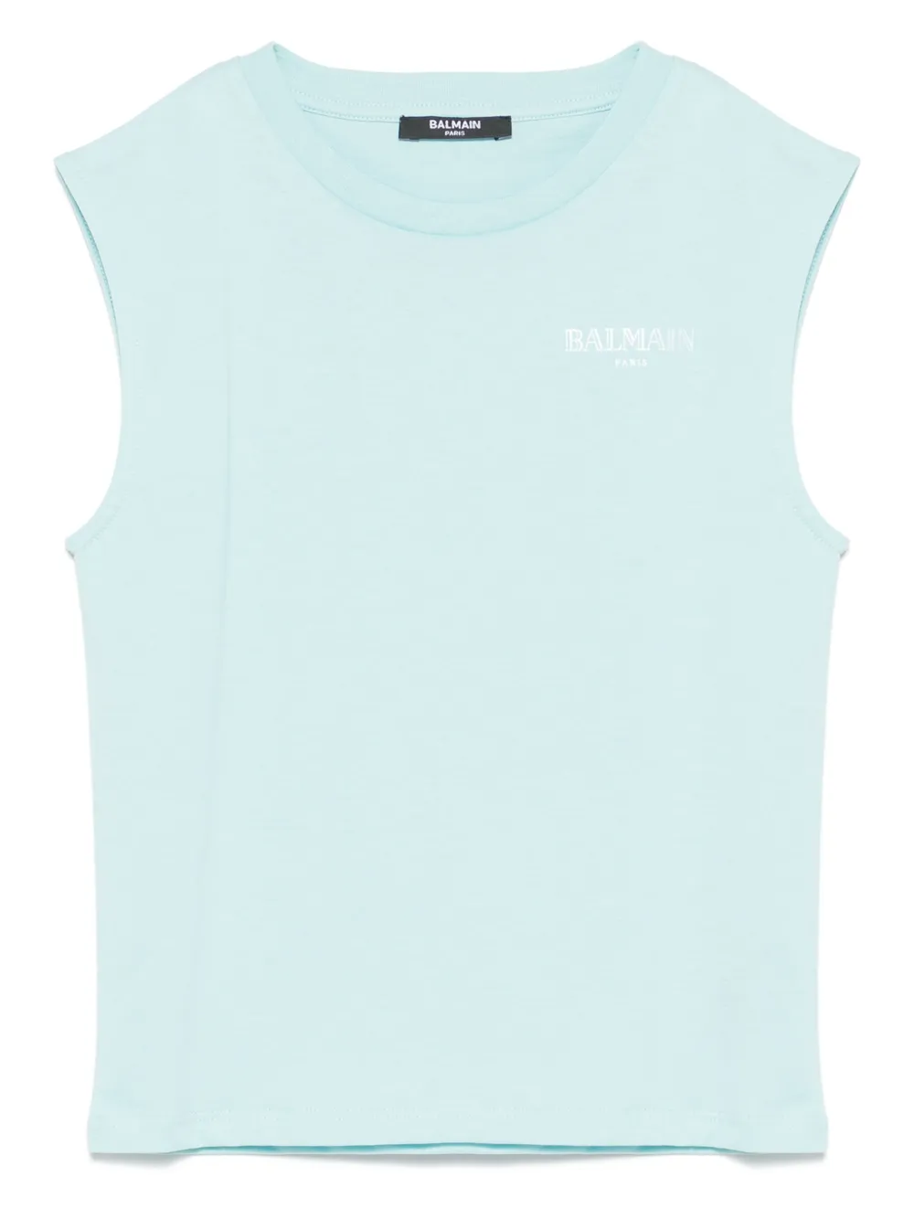 Balmain Kids T-shirt met logoprint Blauw