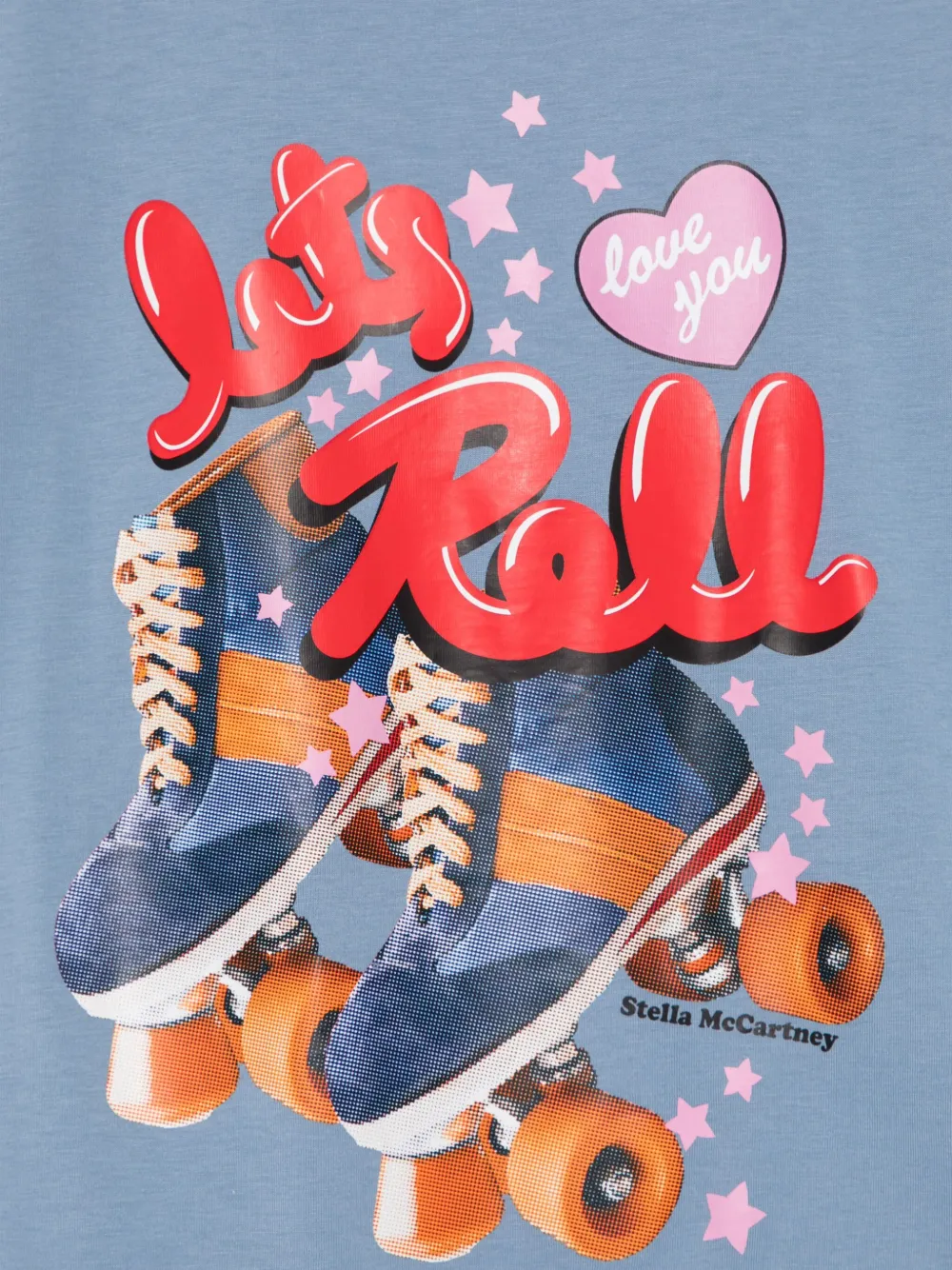 Stella McCartney Kids T-shirt met grafische print Blauw