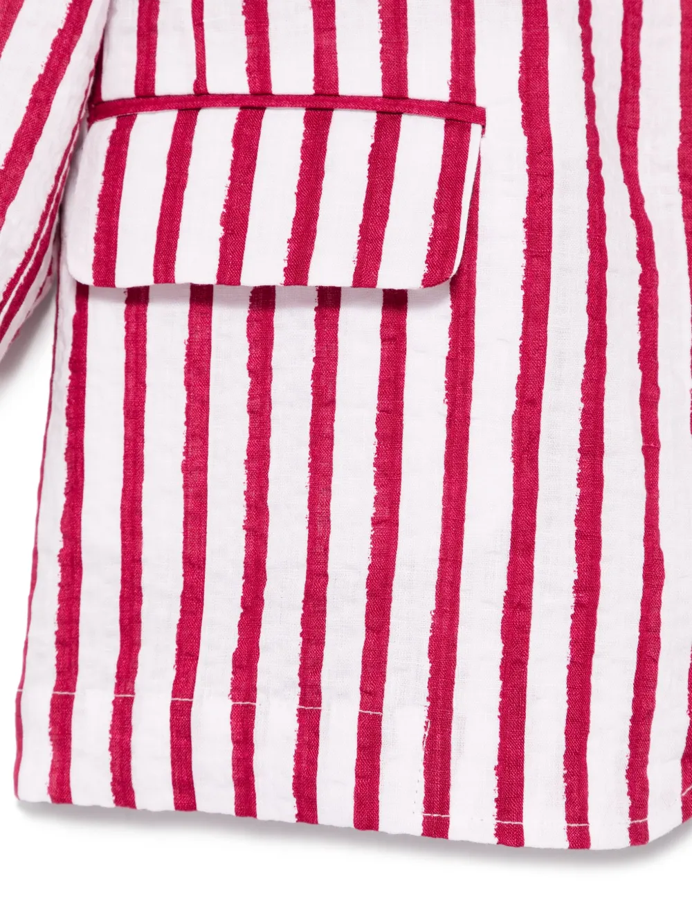 Douuod Kids Gestreepte blazer Wit