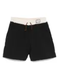 Douuod Kids logo-patch shorts - Black