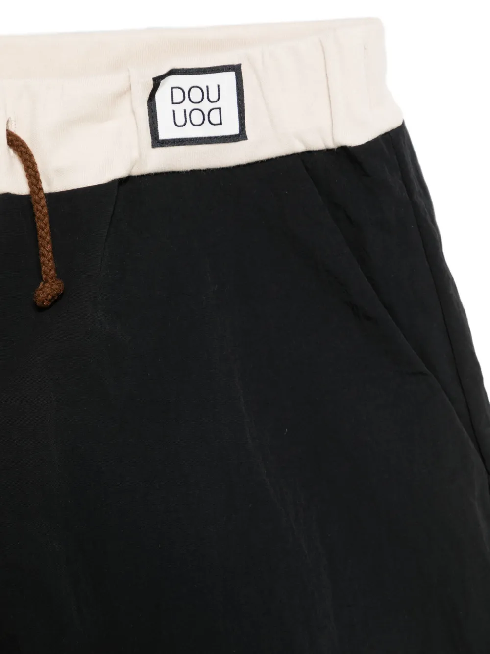 Douuod Kids Shorts met logopatch Zwart