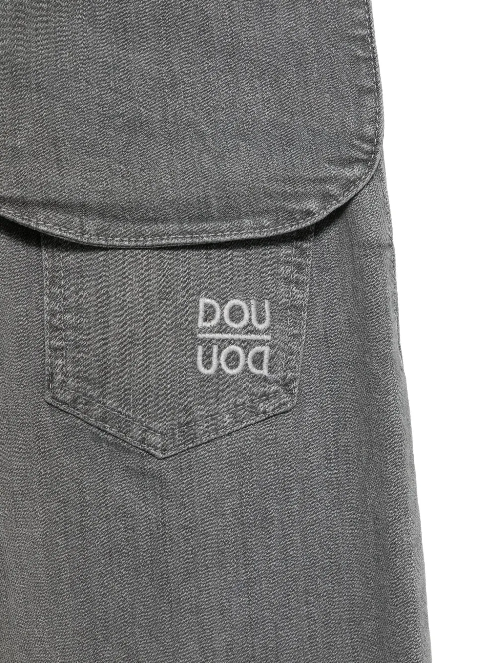 Douuod Kids Jeans met toelopende pijpen Grijs