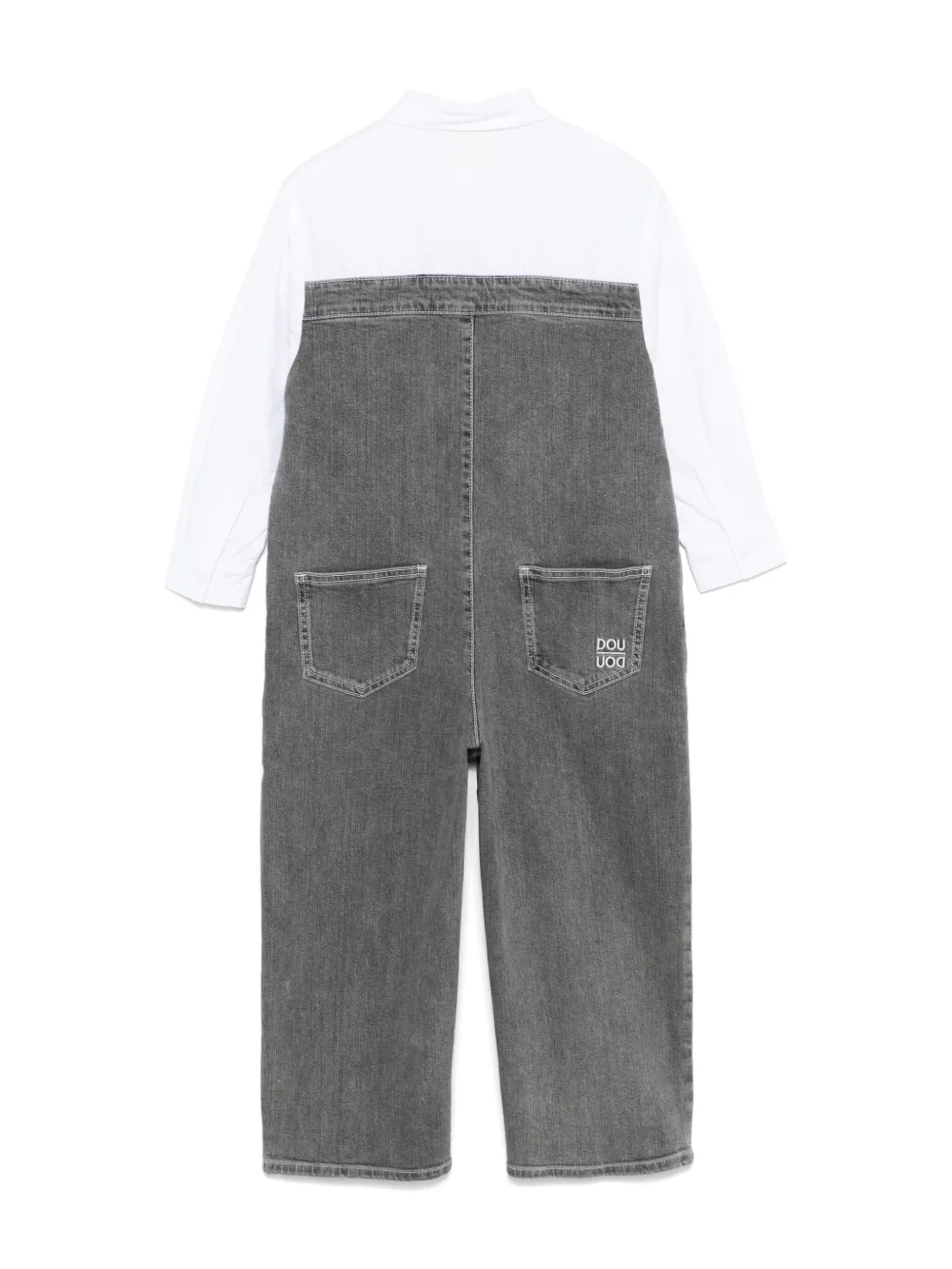 Douuod Kids layered-effect jumpsuit - Grijs