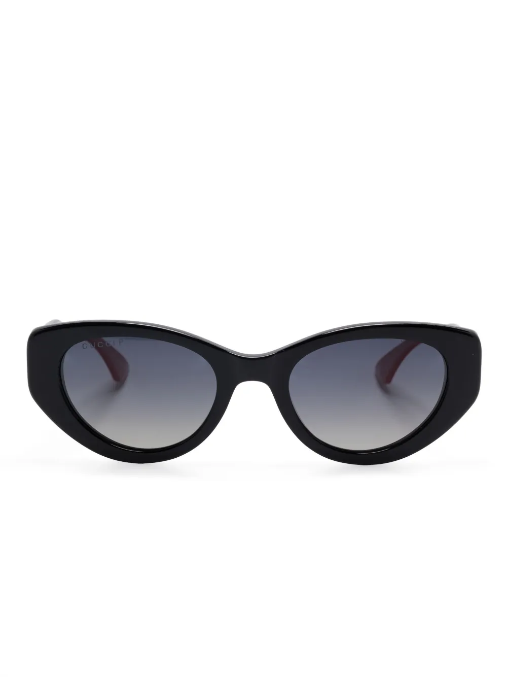Gucci Eyewear Zonnebril met Web-streep Groen