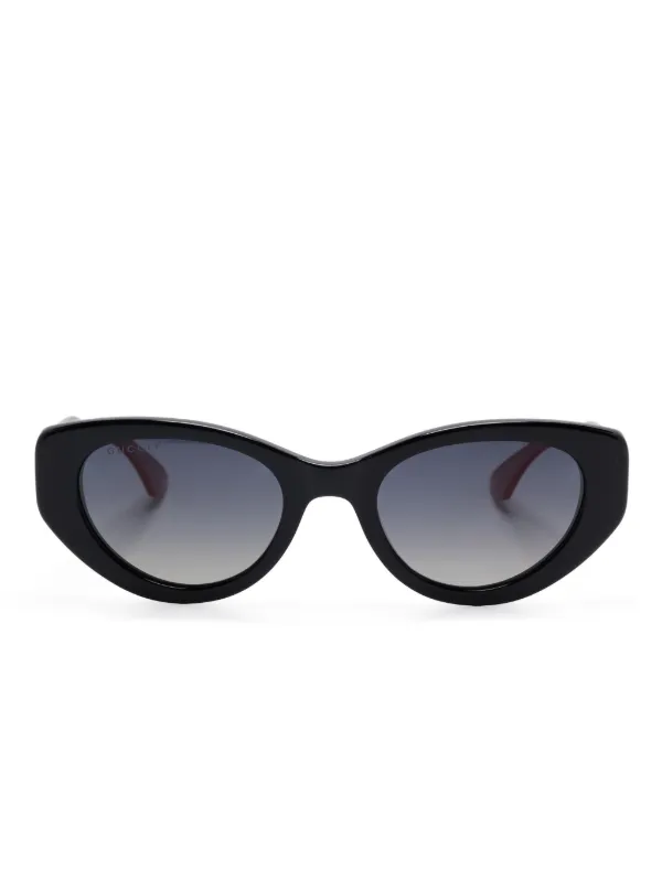 lov 　GUCCI グッチ　サングラス　ウェブストライプ Gucci Eyewear ウェブストライプ サングラス | グリーン | FARFETCH JP