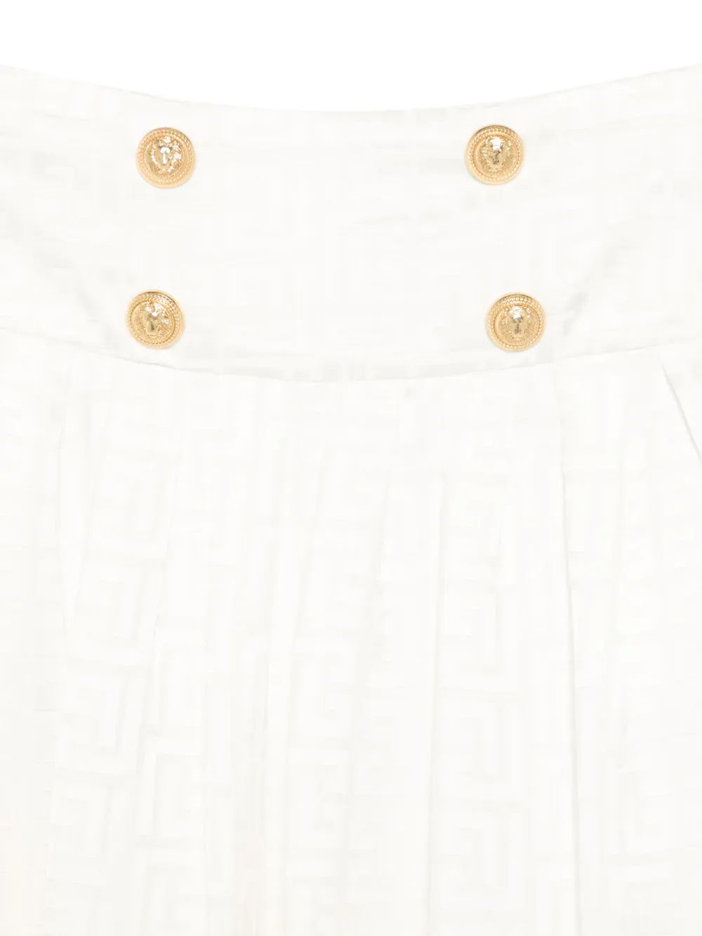 BALMAIN LOGO-JACQUARD SKIRT