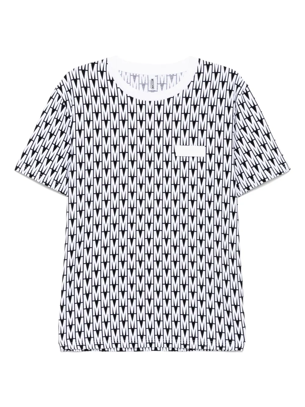 Image 1 of Moschino logo-patch T-shirt