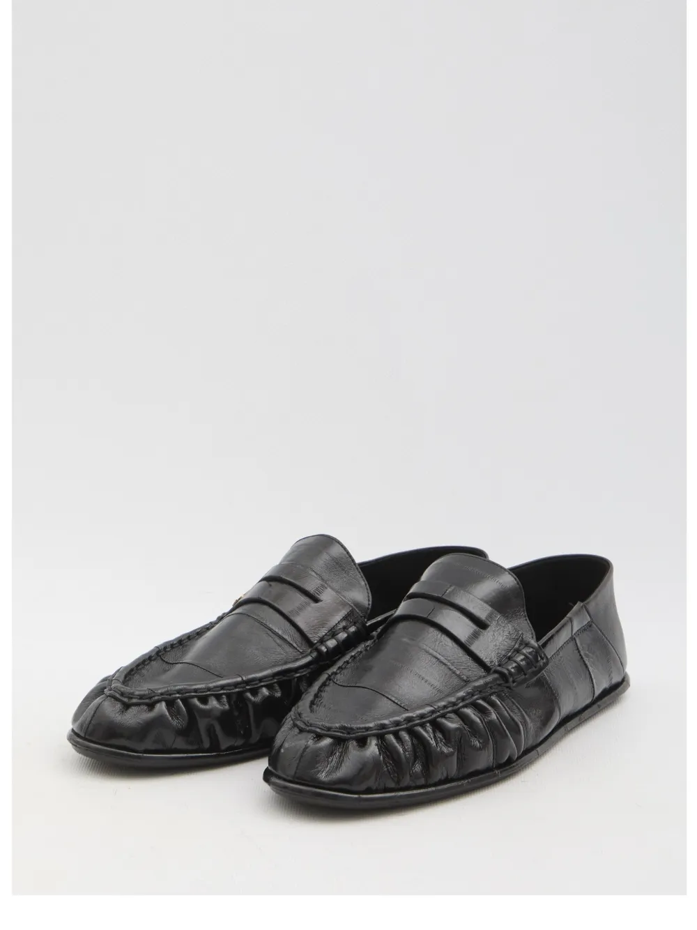 Saint Laurent leather loafers - Zwart