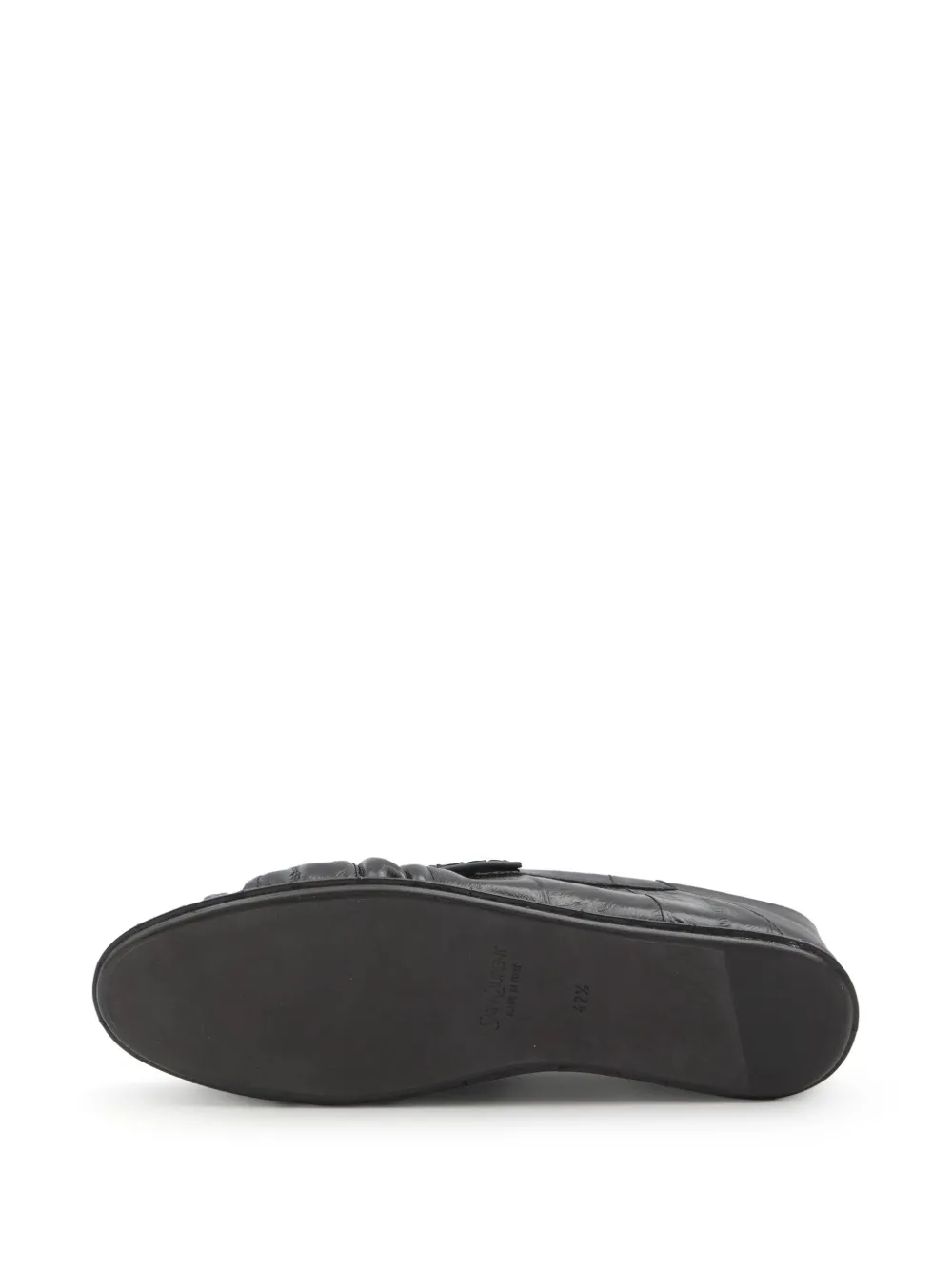 Saint Laurent leather loafers Black