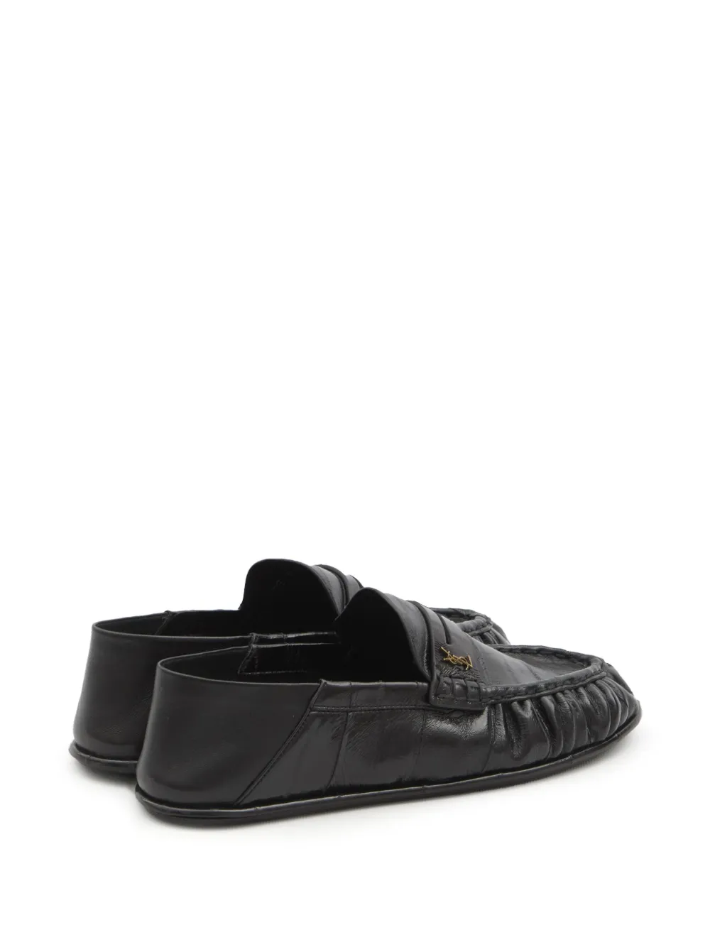 Saint Laurent leather loafers Black