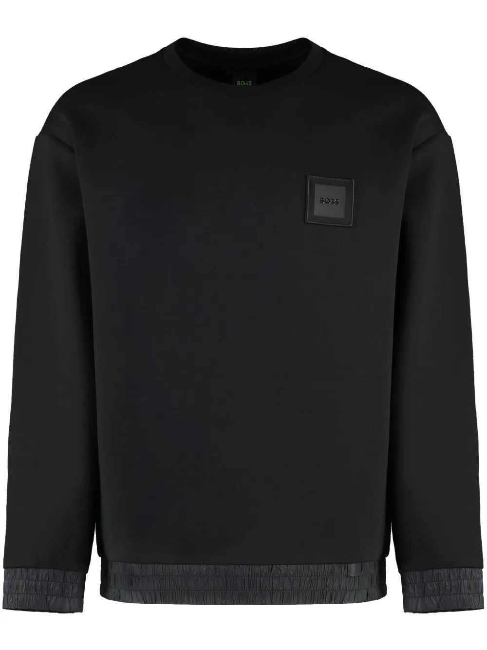 BOSS sudadera con aplique del logo | negro | Image 1