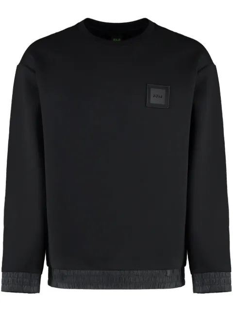 BOSS logo-appliqué sweatshirt